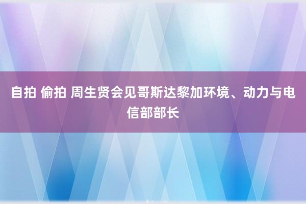 自拍 偷拍 周生贤会见哥斯达黎加环境、动力与电信部部长