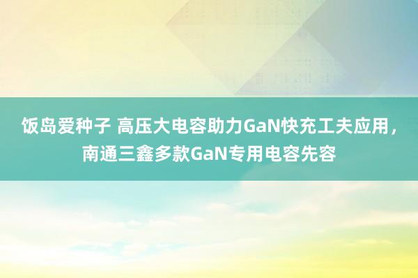 饭岛爱种子 高压大电容助力GaN快充工夫应用，南通三鑫多款GaN专用电容先容