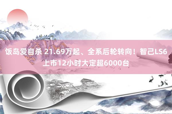 饭岛爱自杀 21.69万起、全系后轮转向！智己LS6上市12小时大定超6000台